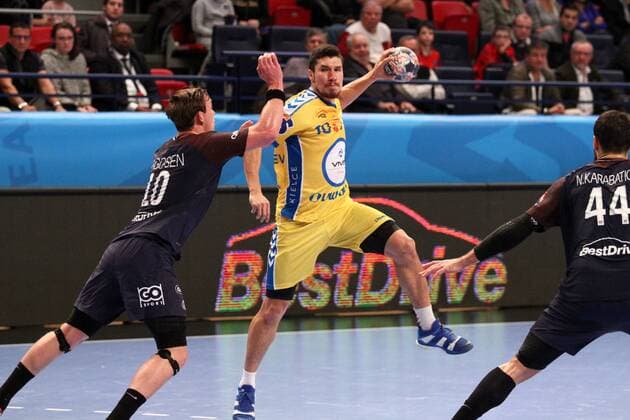 Alex Dujshebaev Kielce HANDBALL Paris Saint Germain Handball vs PGE Vive Kielce Velux EHF Champions League 6eme journee 05 11 2017 KevinDomas Panoramic 