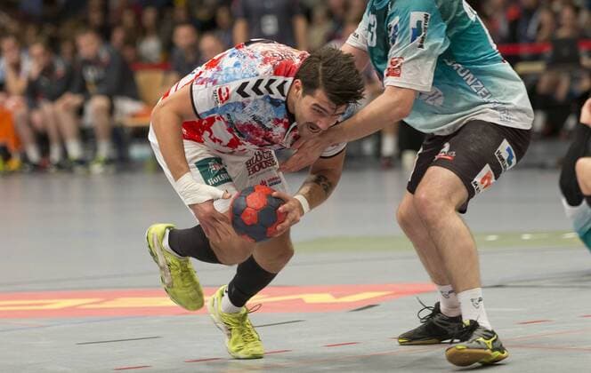 Handball Handball 3.Liga Nord 2017 2018 - Handball Sportverein Hamburg vs. Oranienburger HC Kevin Herbst (Hamburg), Sporthalle Hamburg Hamburg