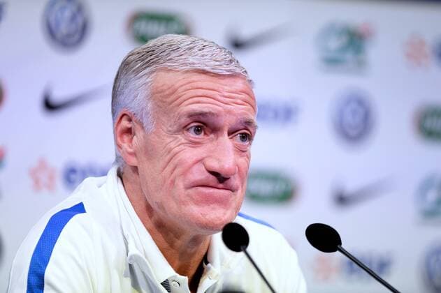 Didier Deschamps selectionneur Equipe de france de Football FOOTBALL Conference de Presse Equipe de France Clairefontaine 06 11 2017 AnthonyBIBARD FEP Panoramic 