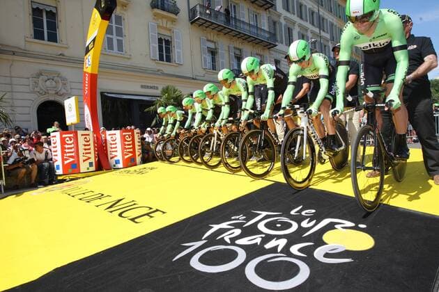 Nice - Wielrennen, 2-07-2013, Tour de France, 4e etappe, Team Belkin tour de france ploegentijdrit