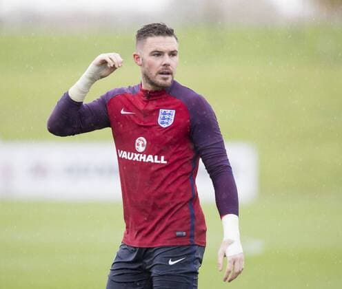Fu?ball, Training Nationalteam England England Training Jack Butland of England during training at St Georges Park, Burton upon Trent Content Not Available For UK Newspapers Copyright: xJAMESxWILSONx FIL-10915-0001