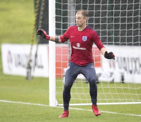 England Training Joe Hart of England during training at St Georges Park, Burton upon Trent Content Not Available For UK Newspapers Copyright: xJAMESxWILSONx FIL-10915-0040