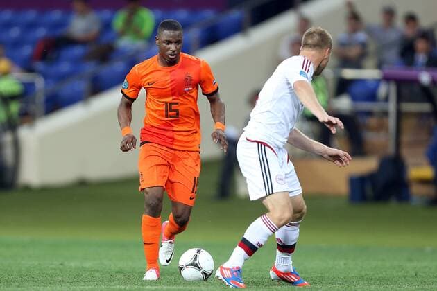 KHARKIV, Metallist Stadion, 09-06-2012 , Euro2012 , Eerste groepswedstrijd voor Oranje, Nederland - Denemarken 0-1. Wedstrijd van de gemiste kansen . Jetro Willems nederland - denemarken
