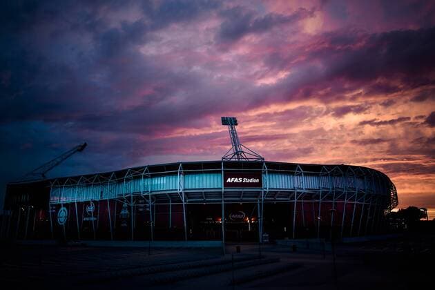 ALKMAAR - 05-08-2012 - Oefenwedstrijd AZ - Fortuna Dusseldorf, 3-1, AFAS Stadion, stadionfoto. az - fortuna dusseldorf
