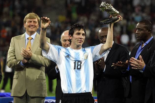 utrecht 02-07-2005 world youth championship nexxt2005 finale argentinie - nigeria 2-1 lionel messi argentinie - nigeria