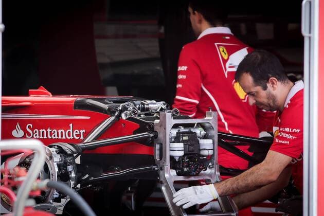 November 8, 2017 - Sao Paulo, Brazil - Formula One teams move in the pits and on the track at Interlagos Autodrome in the south of SoÂ£o Paulo on Wednesday, 8, during preparations for the Brazilian Grand Prix F1 race, which takes place on Sunday, 12 Formula 1 Grand Prix Brazil preparations - ZUMAo70_ 80778430st Copyright: xDarioxOliveirax