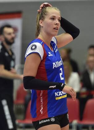 8. November 2017, Stuttgarts Femke Stoltenborg, Dresdner SC -MTV Allianz Stuttgart 3:2, DVV, Volleyball, 1. Bundesliga,