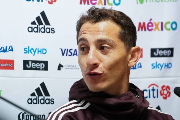 Mexico s Andres Guardado pictured during a press conference PK Pressekonferenz of Mexican national soccer team El Tri, Thursday 09 November 2017, in Brussels. The team will be playing a friendly game against Balgium on 10th November. BRUNOxFAHY  x05197276x