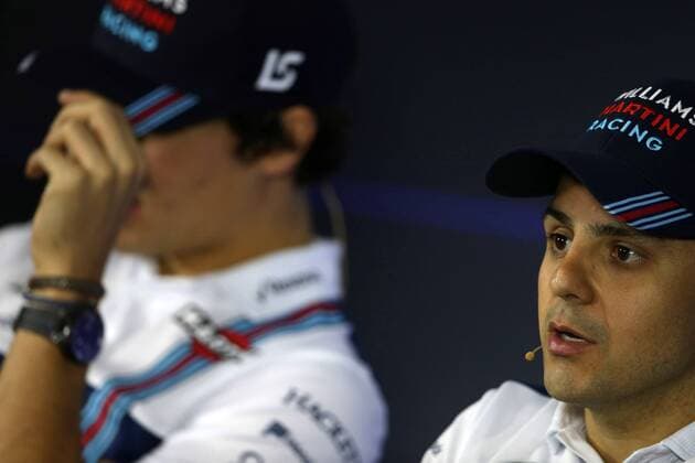 09.11.2017 - press conference PK Pressekonferenz Lance Stroll (CDN) Williams FW40 and Felipe Massa (BRA) Williams FW40 Brazilian Grand Prix, Sao Paulo, Interlagos 9 - 12 November 2017 09.11.2017 - Press conference, Lance Stroll (CDN) Williams FW40 and Felipe Massa (BRA) Williams FW40 