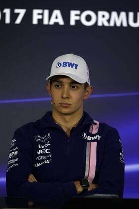 09.11.2017 - press conference PK Pressekonferenz Esteban Ocon (FRA) Sahara Force India F1 VJM10 Brazilian Grand Prix, Sao Paulo, Interlagos 9 - 12 November 2017 09.11.2017 - Press conference, Esteban Ocon (FRA) Sahara Force India F1 VJM10 