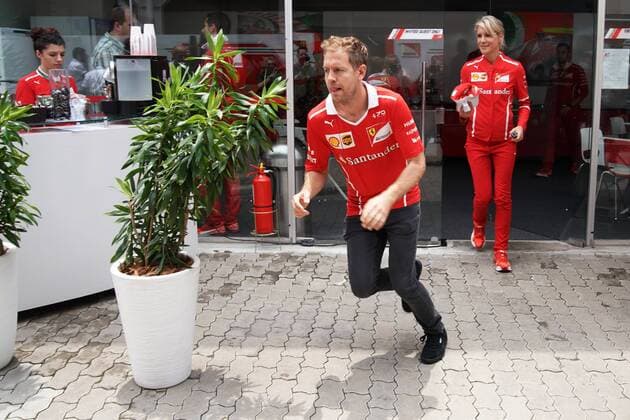 09.11.2017 - Sebastian Vettel (GER) Scuderia Ferrari SF70H Brazilian Grand Prix, Sao Paulo, Interlagos 9 - 12 November 2017 09.11.2017 - Sebastian Vettel (GER) Scuderia Ferrari SF70H 