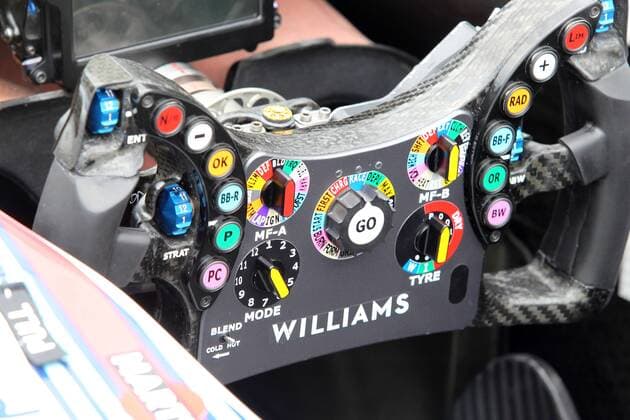09.11.2017 - Williams FW40 steering wheel Brazilian Grand Prix, Sao Paulo, Interlagos 9 - 12 November 2017 09.11.2017 - Williams FW40 steering wheel 