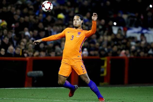 ABERDEEN, Pittodrie Stadium , 09-10-2017 , oefeninterland Schotland - Nederland 0-1 . Virgil van Dijk Schotland - Nederland  x1804160x