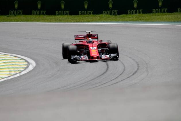 November 10, 2017 - Sao Paulo, Sao Paulo, Brazil - 5 SEBASTIAN VETTEL (GER) of Scuderia Ferrari, drives during the free training day for the Formula One Grand Prix of Brazil at Interlagos circuit, in Sao Paulo, Brazil. The grand prix will be celebrated next Sunday, November 12. Formula One Grand Prix of Brazil 2017 free practice - ZUMAl146 20171110_zaf_l146_043 Copyright: xPauloxLopesx