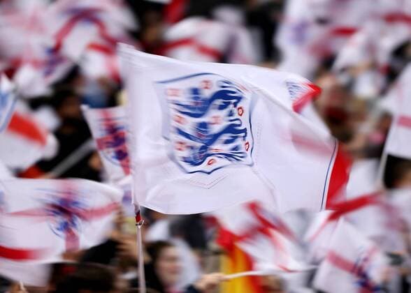 10th November 2017, Wembley Stadium, London, England; International football friendly, England versus Germany; England flag flying before kick off  ActionPlus11949200