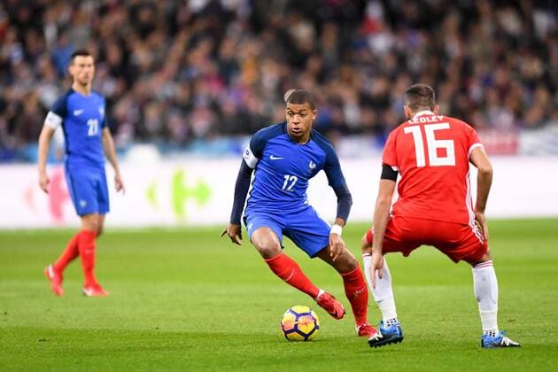 Fußball, Frankreich - Wales 12 Kylian Mbappe (fra) FOOTBALL : France vs Pays de Galles - Match amical de preparation de la Coupe du Monde 2018 - 10 11 2017 AnthonyBIBARD FEP Panoramic 