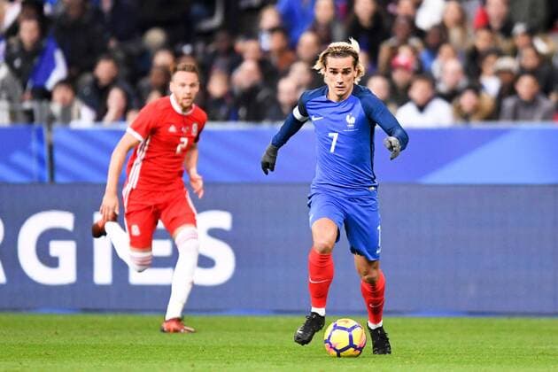 Fußball, Frankreich - Wales 07 Antoine Griezmann (fra) FOOTBALL : France vs Pays de Galles - Match amical de preparation de la Coupe du Monde 2018 - 10 11 2017 AnthonyBIBARD FEP Panoramic 
