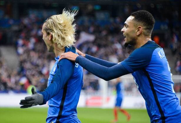 Fußball, Frankreich - Wales A Griezmann ( France ) FOOTBALL : France vs Pays de Galles - Match Amical - Saint Denis - 10 11 2017 FedericoPestellini Panoramic 