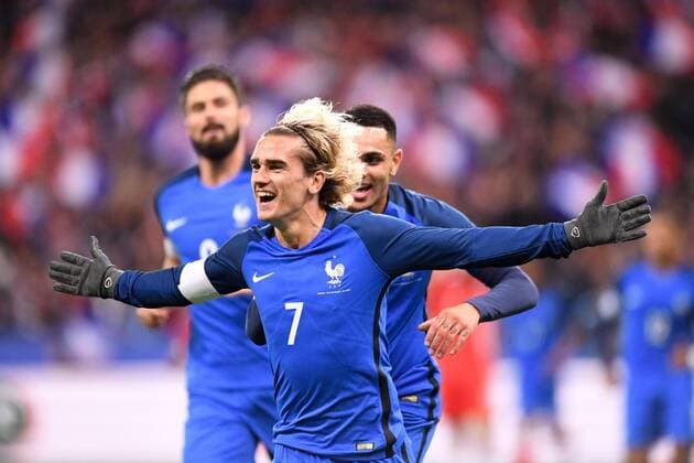 Fußball, Frankreich - Wales 07 Antoine Griezmann (fra) - JOIE FOOTBALL : France vs Pays de Galles - Match amical de preparation de la Coupe du Monde 2018 - 10 11 2017 AnthonyBIBARD FEP Panoramic 