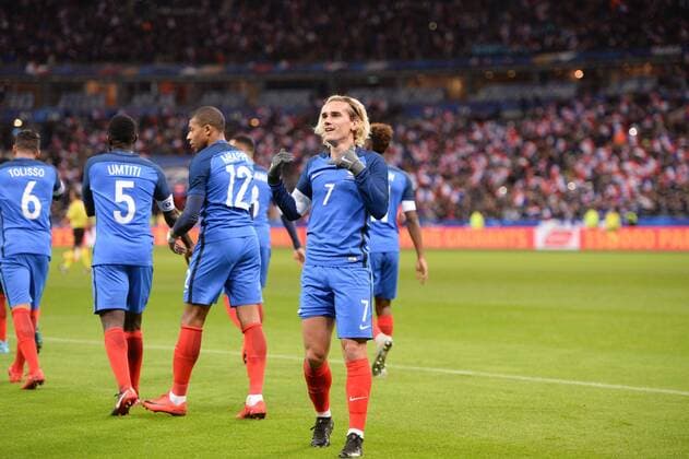 Fußball, Frankreich - Wales 07 Antoine Griezmann (fra) - JOIE FOOTBALL : France vs Pays de Galles - Match amical de preparation de la Coupe du Monde 2018 - 10 11 2017 AnthonyBIBARD FEP Panoramic 
