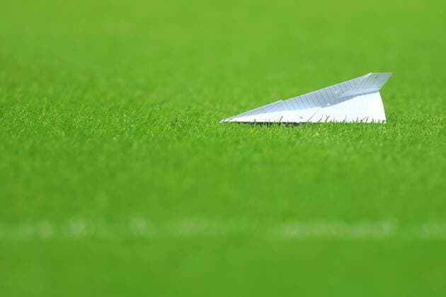 10th November 2017, Wembley Stadium, London, England; International football friendly, England versus Germany; A paper airplane lands on the pitch  ActionPlus11949314