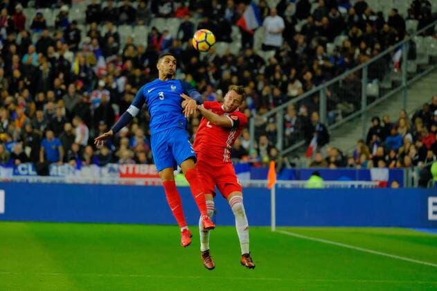 Fußball, Frankreich - Wales November 10, 2017 - Saint Denis, Seine Saint Denis, France - French team Defender LAYVIN KURZAWA in action during the friendly match between France and Wales at the Stade de France - St Denis - France.France beat Wales 2-0 Soccer 2017 - France 2-0 Wales - ZUMAp119 20171110_zaf_p119_003 Copyright: xPierrexSteveninx
