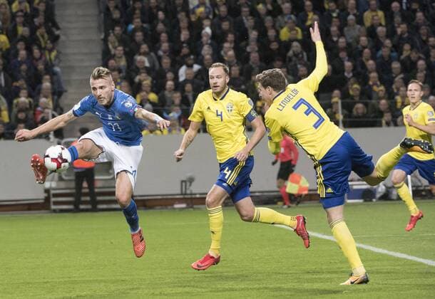 Fußball, WM Playoffs, Schweden - Italien