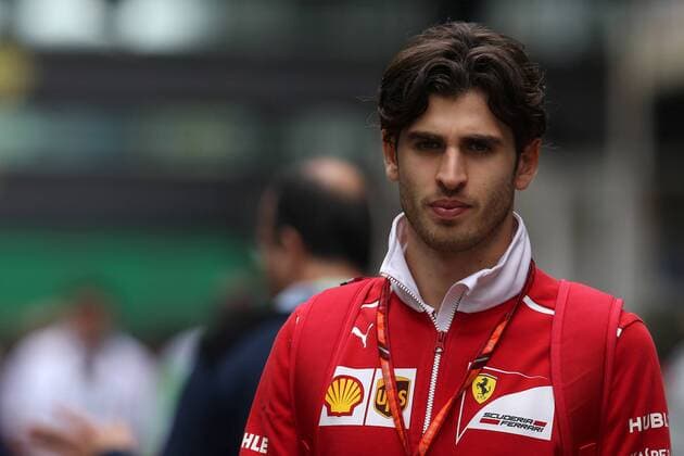 11.11.2017 - Antonio Giovinazzi (ITA) Scuderia Ferrari SF70H, Test Driver Brazilian Grand Prix, Sao Paulo, Interlagos 9 - 12 November 2017 11.11.2017 - Antonio Giovinazzi (ITA) Scuderia Ferrari SF70H, Test Driver 