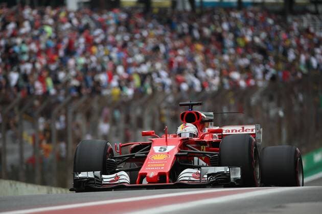 11.11.2017 - Free Practice 3, Sebastian Vettel (GER) Scuderia Ferrari SF70H Brazilian Grand Prix, Sao Paulo, Interlagos 9 - 12 November 2017 11.11.2017 - Free Practice 3, Sebastian Vettel (GER) Scuderia Ferrari SF70H 