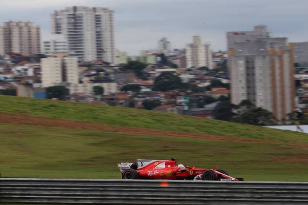 11.11.2017 - Free Practice 3, Sebastian Vettel (GER) Scuderia Ferrari SF70H Brazilian Grand Prix, Sao Paulo, Interlagos 9 - 12 November 2017 11.11.2017 - Free Practice 3, Sebastian Vettel (GER) Scuderia Ferrari SF70H 