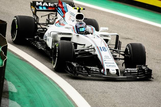 Dia de treino classificatório para GP F1 SÃO PAULO, SP - 11.11.2017: DIA DE TREINO CLASSIFICATÓRIO PARA GP F1 - In the photo the pilot, Lance Stroll, team WILLIAMS, during free practice this morning. Classifying training day on Saturday (11), for the Brazilian Formula 1 Grand Prix, which will take place on Sunday (12) at the José Carlos Pace racetrack in Interlagos. (Photo: Aloisio Mauricio Fotoarena) x1425126x  AloisioxMauricio