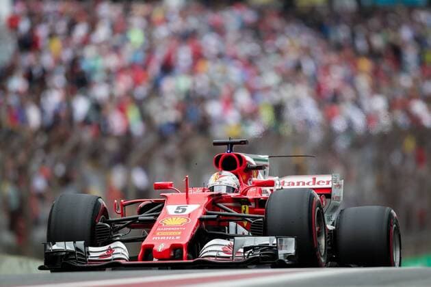 German driver Sebastian Vettel of Ferrari participates during the third free practice of the Brazil Formula One Grand Prix at the Interlagos racetrack in Sao Paulo, Brazil, 11 November 2017. Third free practice of Brazil s Formula One Grand Prix !ACHTUNG: NUR REDAKTIONELLE NUTZUNG!  Copyright: xFernandoxBizerraxJrx SAO021 20171111-636460136689905420