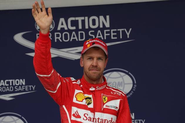 11.11.2017 - Qualifying, 2nd place Sebastian Vettel (GER) Scuderia Ferrari SF70H Brazilian Grand Prix, Sao Paulo, Interlagos 9 - 12 November 2017 11.11.2017 - Qualifying, 2nd place Sebastian Vettel (GER) Scuderia Ferrari SF70H 