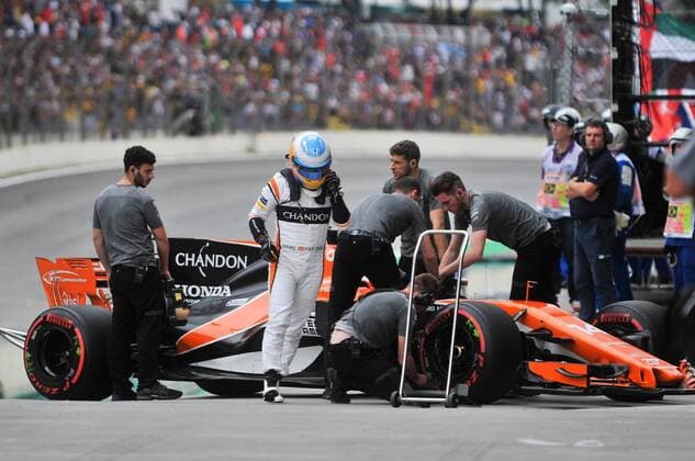 Fernando Alonso, McLaren Honda, formula 1 GP, Brasilien in Sao Paulo Interlagos, 12.11.2017 Photo:mspb Duda Bairros Fernando Alonso, formula 1 GP, Brasilien
