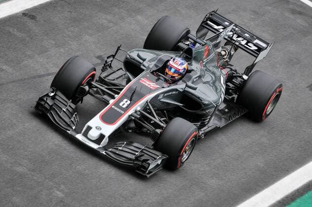 Romain Grosjean, Haas, F1 Team, formula 1 GP, Brasilien in Sao Paulo Interlagos, 12.11.2017 Photo:mspb Duda Bairros Romain Grosjean, formula 1 GP, Brasilien