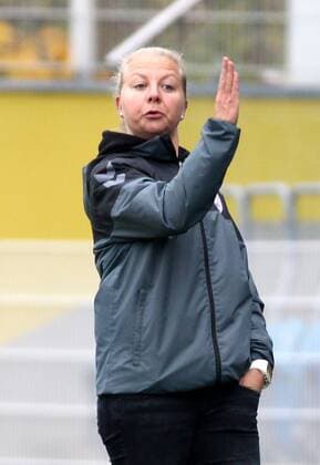 GER, 1.Bundesliga, Frauen, FF USV Jena vs TSG Hoffenheim 12.11.17, Jena, Ernst-Abbe-Sportfeld, GER, Allianz Frauen Bundesliga 1.Bundesliga, Frauen, Saison 2017 2018, 08.Spieltag, FF USV Jena vs TSG Hoffenheim im Bild Trainerin Katja Greulich (Jena)