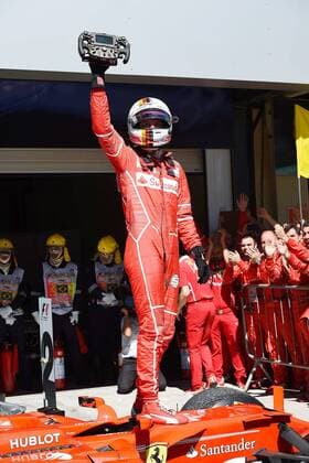 Formel 1, Sebastian Vettel gewinnt GP Brasilien Sebastian Vettel (GER 5), Scuderia Ferrari, Grosser Preis von Brasilien 2017, Rennen, Motorsport, Formel 1, 12.11.2017, Interlagos Copyright: xEIBNER JERRYxANDREx EP_JAE
