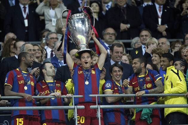 LONDON, 28-05-2011 Wembley Stadion , Seizoen 2010-2011 Finale Champions Leaque tussen FC Barcelona Barca - Manchester United ManU 3-1. Ibrahim Afellay wint de Europacup met Barcelona. Barcelona - Manchester United *** LONDON 28 05 2011 Wembley Stadium Season 2010 2011 Final Champions Leaque Between FC Barcelona Manchester United 3 1 Ibrahim Afellay wins the Europacup with Barcelona Barcelona Manchester United 