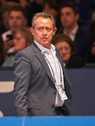 Alexander (Sascha) ZVEREV, GER Manager Patricio APEY Management Halbfigur , Aktion, Einzelbild, Portrait, Portraet, Einzelaktion NITTO ATP Tennis Herren FINALS, Saison Finale Tennis Herren International am 13.11.2017 im O2- Arena London, Grossbritannien.