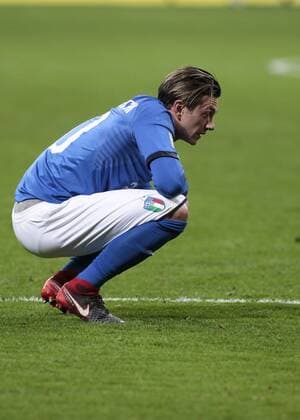 Fußball, WM Playoffs, Italien - Schweden November 13, 2017 - Milan, Italy - Federico Bernardeschi during the playoff match for qualifying for the Football World Cup 2018 between Italia v Svezia, in Milan, on November 13, 2017. Italy v Sweden - FIFA 2018 World Cup Qualifier Play-Off: Second Leg  - ZUMAn230 20171113_zaa_n230_478 Copyright: xLorisxRosellix