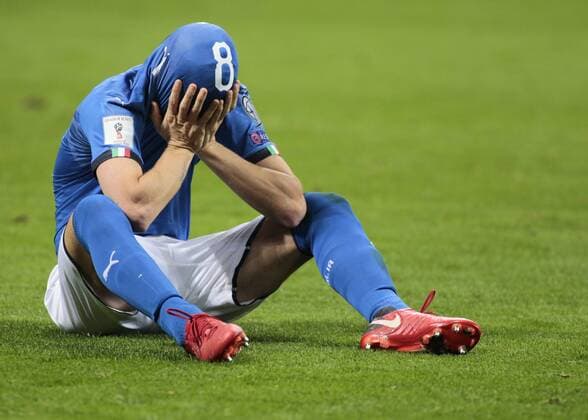 Fußball, WM Playoffs, Italien - Schweden November 13, 2017 - Milan, Italy - Alessandro Florenzi during the playoff match for qualifying for the Football World Cup 2018 between Italia v Svezia, in Milan, on November 13, 2017. Italy v Sweden - FIFA 2018 World Cup Qualifier Play-Off: Second Leg  - ZUMAn230 20171113_zaa_n230_485 Copyright: xLorisxRosellix