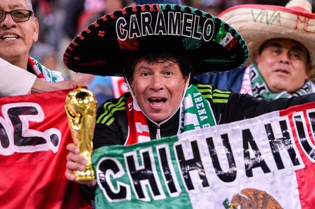 Poland vs Mexico Friendly game Poland vs Mexico on November 13, 2017 in Gdansk, Poland. In the picture: Mexican fans  EN_01289578_0081