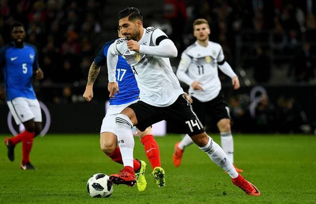 14.11.2017, xfux, Fussball Laenderspiel Freundschaftsspiel, Deutschland - Frankreich, emspor, v.l. Emre Can (Deutsche Fussball Nationalmannschaft DFB) Koeln