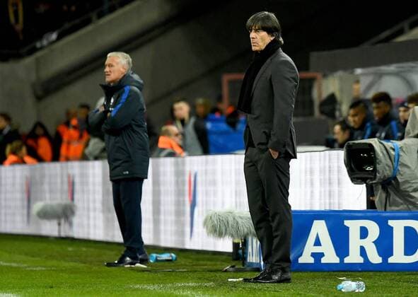 14.11.2017, xfux, Fussball Laenderspiel Freundschaftsspiel, Deutschland - Frankreich, emspor, v.l. Trainer Joachim JOGI Loew (Deutsche Fussball Nationalmannschaft DFB) Koeln