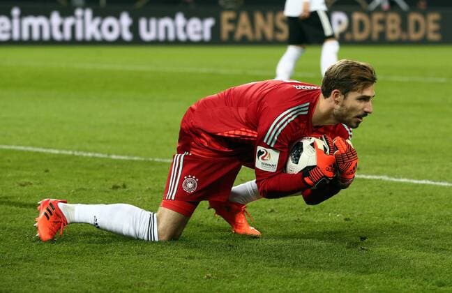 Torwart Kevin Trapp Einzelbild Freisteller Aktion Fußball Fussball Länderspiel Testspiel Saison 2017 2018 14.11.2017 DFB Nationalmannschaft GER BRDeutschland vs. Frankreich FRA