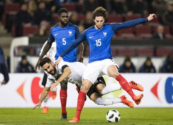 Köln, 14.11.2017 Ilkay Gündogan (Deutschland), Adrien Rabiot (FRA) Deutschland - Frankreich