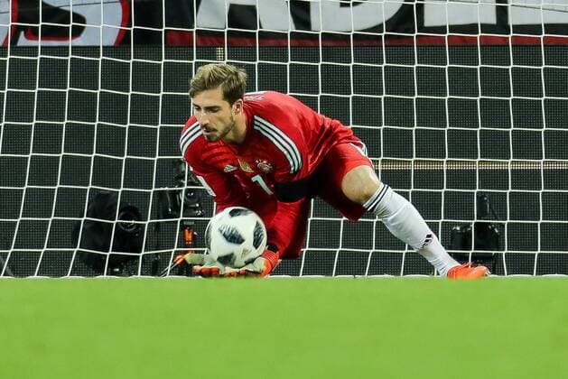 Koeln, Deutschland, 14.11.2017, Laenderspiel, Deutschland - Frankreich, Torwart Kevin Trapp (GER) in Aktion ( DeFodi048