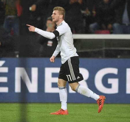 14.11.2017, Fussball Nationalmannschaft, Laenderspiel, Deutschland - Frankreich, Jubel Timo Werner (Deutschland)