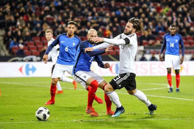 vl. Chrisophe Jallet (FR), Marvin Plattenhardt (DE), Deutschland - Frankreich Koeln Copyright: xEIBNER BenjaminxHornx EP_BHN