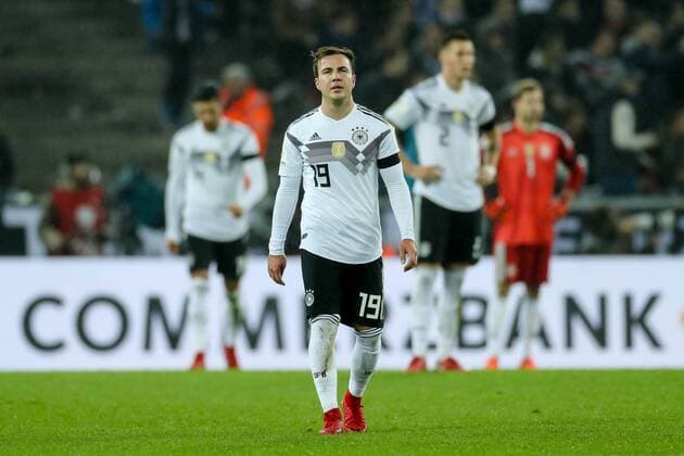 Koeln, Deutschland, 14.11.2017, Laenderspiel, Deutschland - Frankreich, Mario Goetze (GER) enttaeuscht, enttaeuschung ( DeFodi048